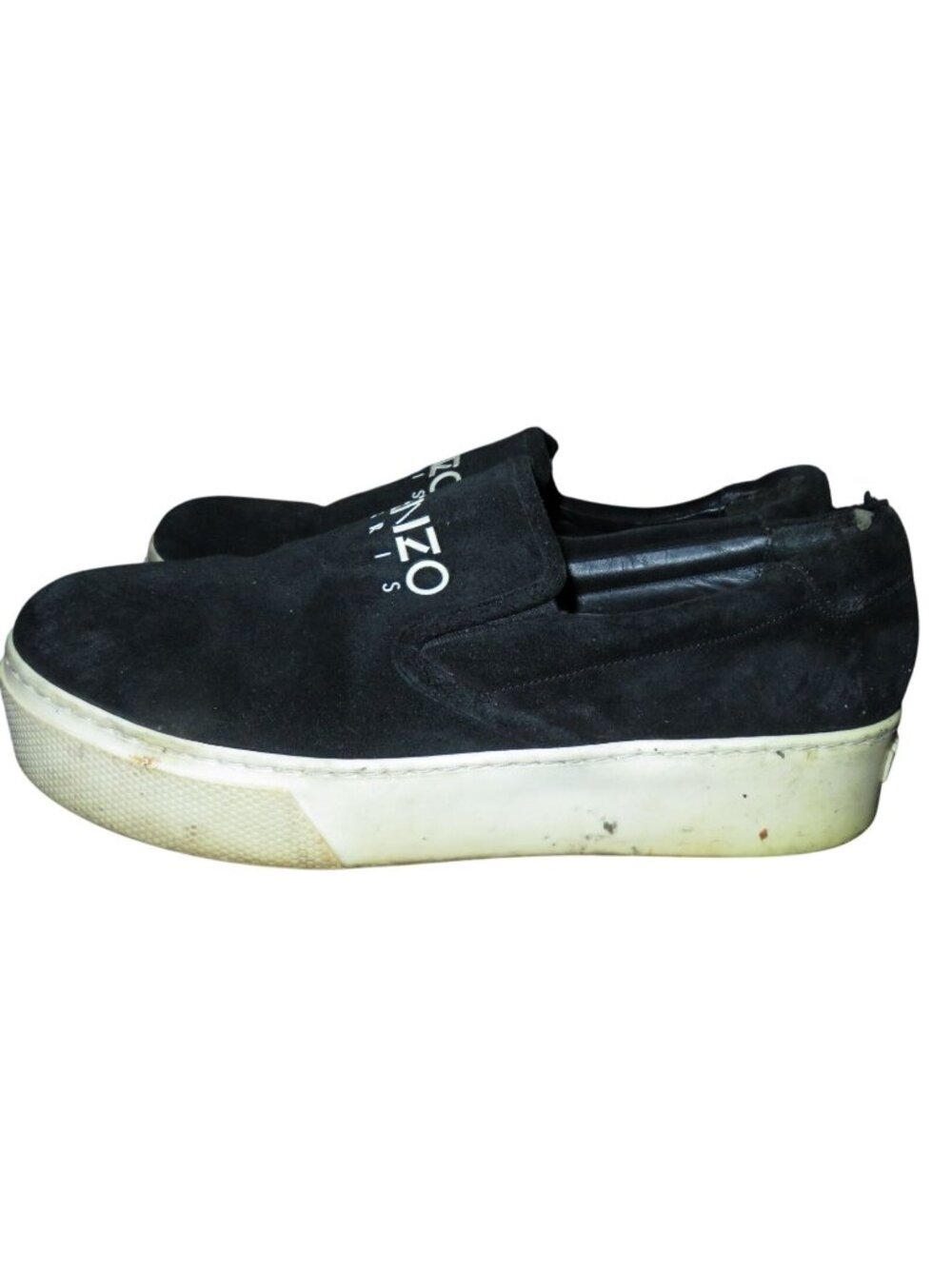 KENZO K-Skate canvas platform sneakers in black slip on 40 men's 8 women's 10
